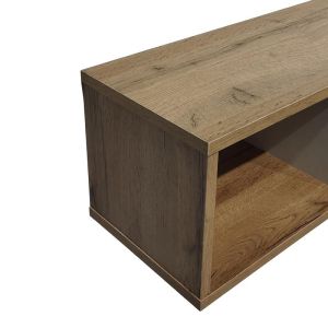 Flevior wall shelf in Sonoma-white color 90x22x25.6cm