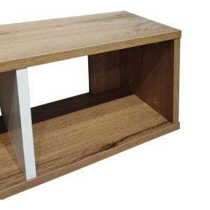 Flevior wall shelf in Sonoma-white color 90x22x25.6cm