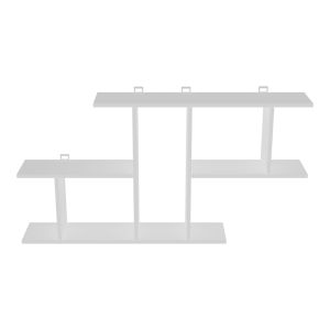 Wall shelf Vertoura in white color 116x18.5x60cm