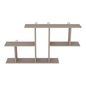 Wall shelf Vertoura in mocha color 116x18.5x60cm