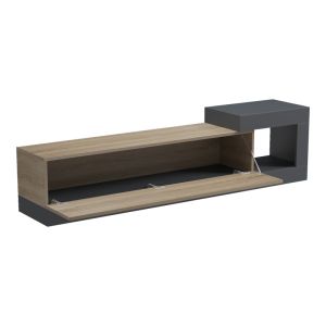 СТЕНЕН ТВ ШКАФ FLATO SONOMA-ANTRACIT 150X29.5X38.5СМ