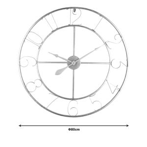 Wall clock Compa Metal in gold shade 80x3x80cm