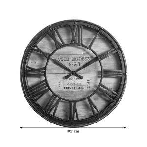 Wall clock Robin bronze color polypropylene D21x5cm