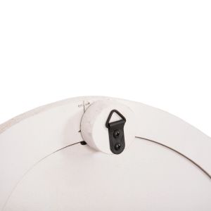 Wall clock Santorini series Hm4515 MDF in off-white-black dots and Latin numerals 58x2.5x61hcm.