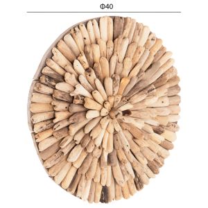 Стенна декорация Chiiki Naturally Hm4297 Driftwood D40cm
