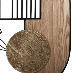 Стенна декорация Hm4218 метал/дърво 66x100hcm