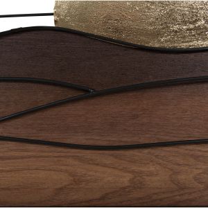 Стенна декорация Hm4219 метал/дърво 117x3x50hcm
