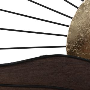 Стенна декорация Hm4219 метал/дърво 117x3x50hcm