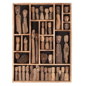 Стенна декорация Myst Naturally Hm4275 фигури в рамка Driftwood 60x5x80hcm