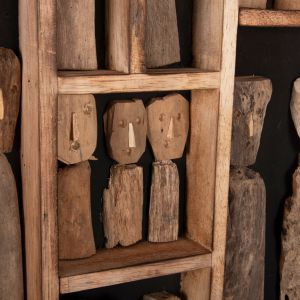 Стенна декорация Myst Naturally Hm4275 фигури в рамка Driftwood 60x5x80hcm