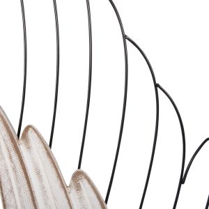Стенна декорация Wings Hm4223 Метал/mdf 39x1,5x92hcm
