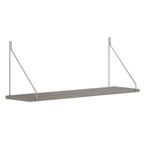 Wall shelf Agilan Hm9183,14 made of melamine, sonoma color/white metal 72x20x27hcm