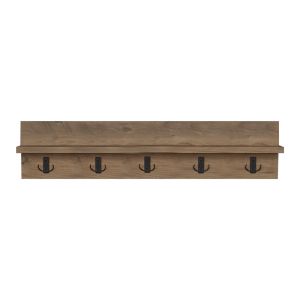 Esform wall shelf made of melamine, oak color 80x11x18cm