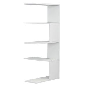 Wall shelf Rory Hm8931,11 made of melamine white 22x51,5x109hcm