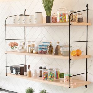 Wall shelf Stormi 62x16x60cm