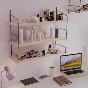 Wall shelf Stormi 62x16x60cm