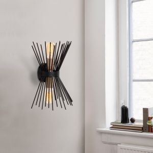 Wall lamp metal black Hm7299 23x16x33cm