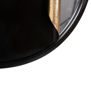 Стенна метална декорация Hm4201 цвят черен/златен 81,5x46,5hcm