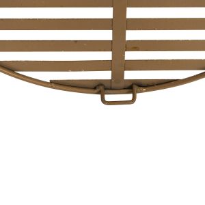 Стенна метална декорация Hm4210 цвят кафяв/златен 125x39hcm