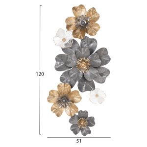 Стенна метална декорация Hm4214 51x7,5x120cm
