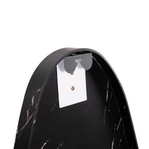 Wall mirror Crither Hm4486.01 MDF frame in black marble color 49x140hcm.