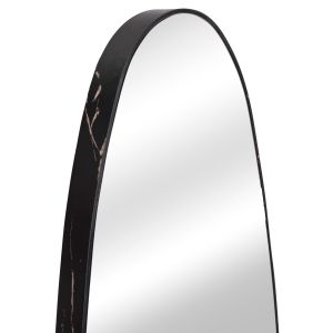 Wall mirror Crither Hm4486.01 MDF frame in black marble color 49x140hcm.