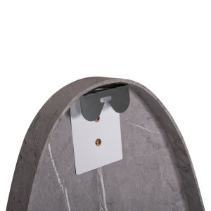 Wall mirror Crither Hm4486.02 MDF frame in gray marble color 49x140hcm.