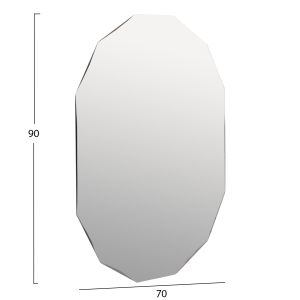 Wall mirror Cane Hm4493 without frame 70x90hcm.