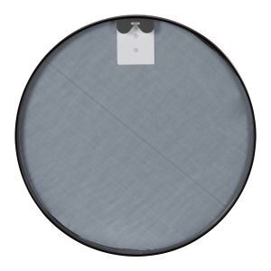 Wall mirror Hm9582.01 with aluminum frame in black color D50x3cm