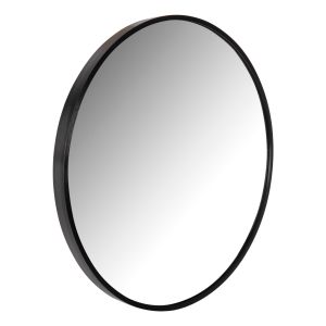 Wall mirror Hm9582.01 with aluminum frame in black color D50x3cm