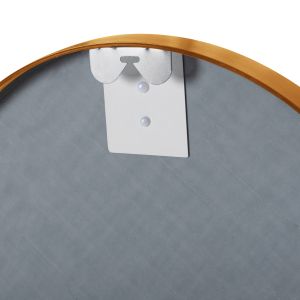 Wall mirror Hm9582.30 with aluminum gold frame D50x3cm