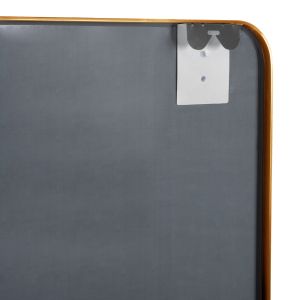 Wall mirror Hm9584,30 Gold with aluminum frame 60x3x80hcm