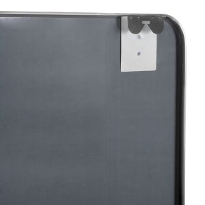 Wall mirror Hm9584,40 Silver with aluminum frame 60x3x80hcm