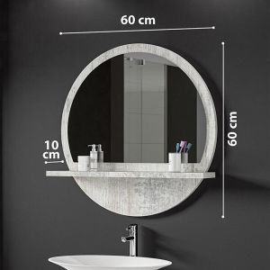 Wall mirror Lesley 60x2x60cm