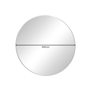 Nhaos Inart wall mirror with gold aluminum frame D60x2.5cm