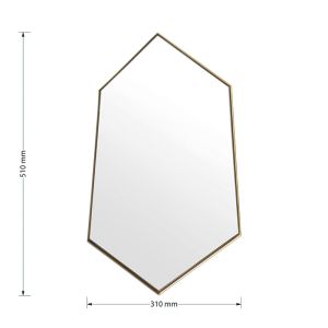 Wall mirror Polygon 31x2x51cm
