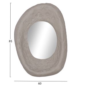 Wall mirror Riffe Hm4695.03 fiber cement in gray 60x13x85cm