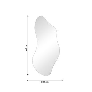 Wall mirror Vanis Inart 30.5x1x65cm