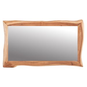 Wall mirror Zion Hm8186.21 tropical acacia wood solid natural 140x80x4(thickness)cm.