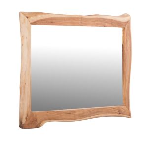 Wall mirror Zion Hm8186.21 tropical acacia wood solid natural 140x80x4(thickness)cm.