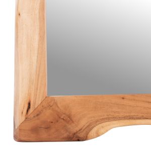 Wall mirror Zion Hm8186.21 tropical acacia wood solid natural 140x80x4(thickness)cm.