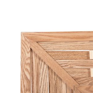 Bamboo wall mirror in oak color 120x2.5x80 cm Hm4225