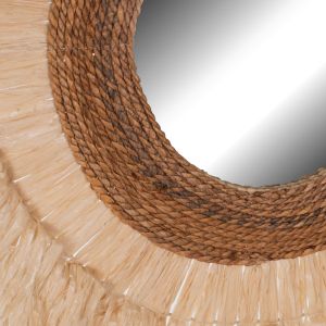 Wall mirror round in natural color hm7744