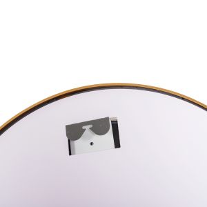 Round wall mirror Hm4503.30 aluminum frame in Gold-led lighting φ80cm.