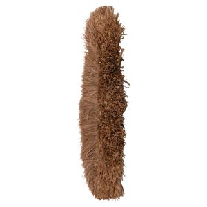 Oval-shaped wall mirror Hm4711 sisal fiber frame in natural color 95x60x15 (detent) cm.