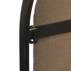 Wall mirror with black metal frame 40x2x75cm
