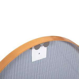 Wall mirror Archer series Hm4500.30 oval aluminum frame in gold 59x79hcm.