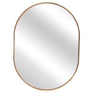 Wall mirror Archer series Hm4500.30 oval aluminum frame in gold 59x79hcm.