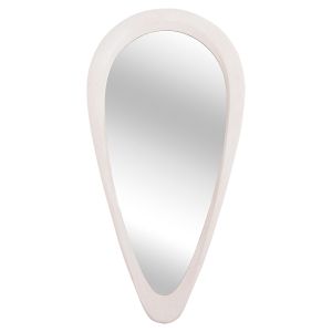 Wall mirror Santorini series Hm4512 MDF in off-white 54x3.5x120hcm.