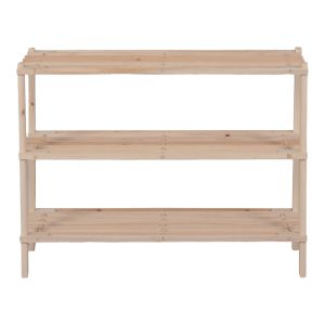 SHOE STAND FOR 9 PAIRS OF SHOES STEPER MADE OF FIR IN NATURAL COLOR 64X26X48.5CM
